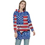 usa-map-and-flag-on-cement-wall-texture-background-design-1591646654pet Women s Long Oversized Pullover Hoodie