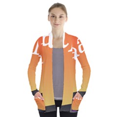 Open Front Pocket Cardigan 