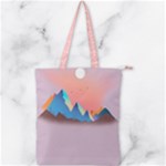Mountain2 Double Zip Up Tote Bag