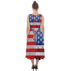 Midi Tie-Back Chiffon Dress 