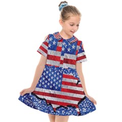 Kids  Short Sleeve Shirt Dress 