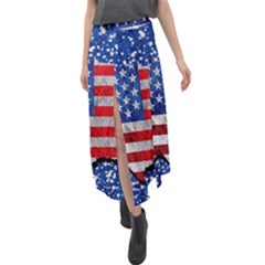 Velour Split Maxi Skirt 