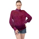 158314b56a43e36fff8f014f93421f9b High Neck Long Sleeve Chiffon Top