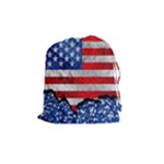 Usa-map-and-flag-on-cement-wall-texture-background-design-1591646654pet Drawstring Pouch (Medium)