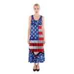 Usa-map-and-flag-on-cement-wall-texture-background-design-1591646654pet Sleeveless Maxi Dress