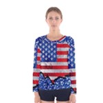 Usa-map-and-flag-on-cement-wall-texture-background-design-1591646654pet Women s Long Sleeve Tee