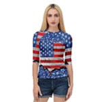 Usa-map-and-flag-on-cement-wall-texture-background-design-1591646654pet Quarter Sleeve Raglan Tee