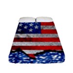 Usa-map-and-flag-on-cement-wall-texture-background-design-1591646654pet Fitted Sheet (Full/ Double Size)
