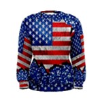 Usa-map-and-flag-on-cement-wall-texture-background-design-1591646654pet Women s Sweatshirt