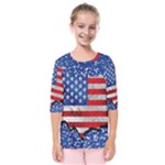 Usa-map-and-flag-on-cement-wall-texture-background-design-1591646654pet Kids  Quarter Sleeve Raglan Tee