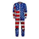 Usa-map-and-flag-on-cement-wall-texture-background-design-1591646654pet OnePiece Jumpsuit (Kids)