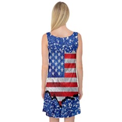 Sleeveless Satin Nightdress Back Sleeveless Satin Nightdress Back