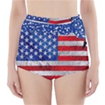 Usa-map-and-flag-on-cement-wall-texture-background-design-1591646654pet High-Waisted Bikini Bottoms