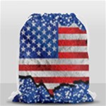 Usa-map-and-flag-on-cement-wall-texture-background-design-1591646654pet Drawstring Bag (Small)