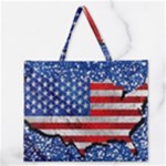 Usa-map-and-flag-on-cement-wall-texture-background-design-1591646654pet Zipper Large Tote Bag