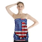 Usa-map-and-flag-on-cement-wall-texture-background-design-1591646654pet Strapless Top