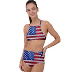Usa-map-and-flag-on-cement-wall-texture-background-design-1591646654pet High Waist Tankini Set