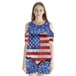 Usa-map-and-flag-on-cement-wall-texture-background-design-1591646654pet Shoulder Cutout Velvet One Piece