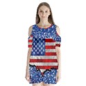 Shoulder Cutout Velvet One Piece 