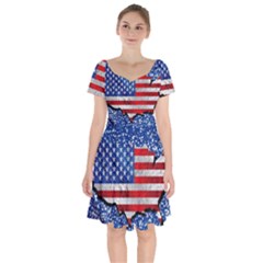 Short Sleeve Bardot Dress 