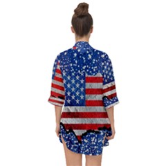 Open Front Chiffon Kimono 