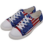 Usa-map-and-flag-on-cement-wall-texture-background-design-1591646654pet Women s Low Top Canvas Sneakers