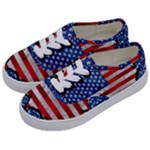 Usa-map-and-flag-on-cement-wall-texture-background-design-1591646654pet Kids  Classic Low Top Sneakers
