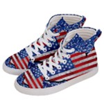 Usa-map-and-flag-on-cement-wall-texture-background-design-1591646654pet Men s Hi-Top Skate Sneakers