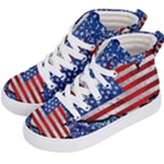 Usa-map-and-flag-on-cement-wall-texture-background-design-1591646654pet Kids  Hi-Top Skate Sneakers