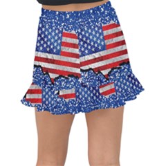 Fishtail Mini Chiffon Skirt 