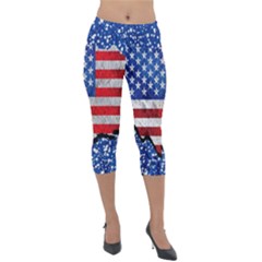 Lightweight Velour Capri Leggings  