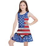 Usa-map-and-flag-on-cement-wall-texture-background-design-1591646654pet Kids  Lightweight Sleeveless Dress