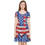 Usa-map-and-flag-on-cement-wall-texture-background-design-1591646654pet Inside Out Cap Sleeve Dress