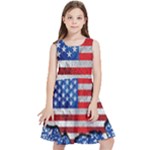 Usa-map-and-flag-on-cement-wall-texture-background-design-1591646654pet Kids  Skater Dress