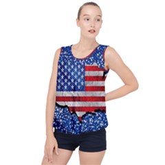 Bubble Hem Chiffon Tank Top 