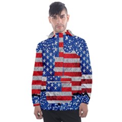 Men s Front Pocket Pullover Windbreaker 