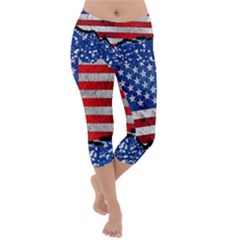 Lightweight Velour Capri Yoga Leggings 
