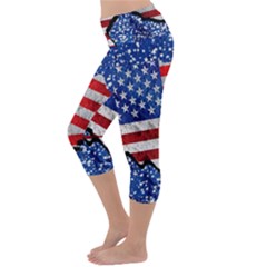 Lightweight Velour Capri Yoga Leggings 