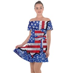 Off Shoulder Velour Dress 