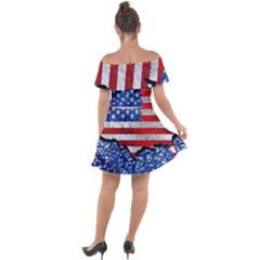 Off Shoulder Velour Dress 