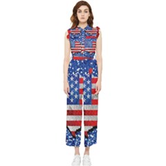 Women s Frill Top Chiffon Jumpsuit 