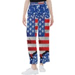 Usa-map-and-flag-on-cement-wall-texture-background-design-1591646654pet Women s Pants 