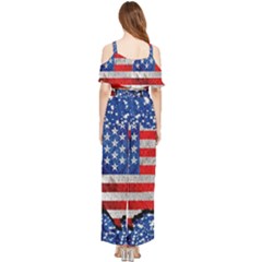 Draped Sleeveless Chiffon Jumpsuit 