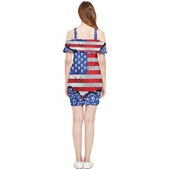 Shoulder Frill Bodycon Summer Dress 