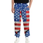 Usa-map-and-flag-on-cement-wall-texture-background-design-1591646654pet Men s Elastic Waist Pants