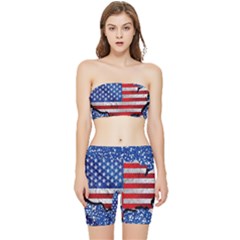 Stretch Shorts and Tube Top Set 