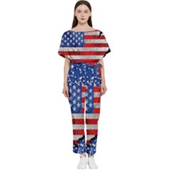 Batwing Lightweight Chiffon Jumpsuit 
