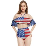Usa-map-and-flag-on-cement-wall-texture-background-design-1591646654pet Halter Flowy Bikini Set 