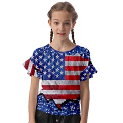 Kids  Cut Out Flutter Sleeves 