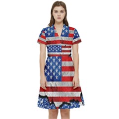Short Sleeve Waist Detail Dress 